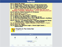Tablet Screenshot of chaplins-bar.co.uk